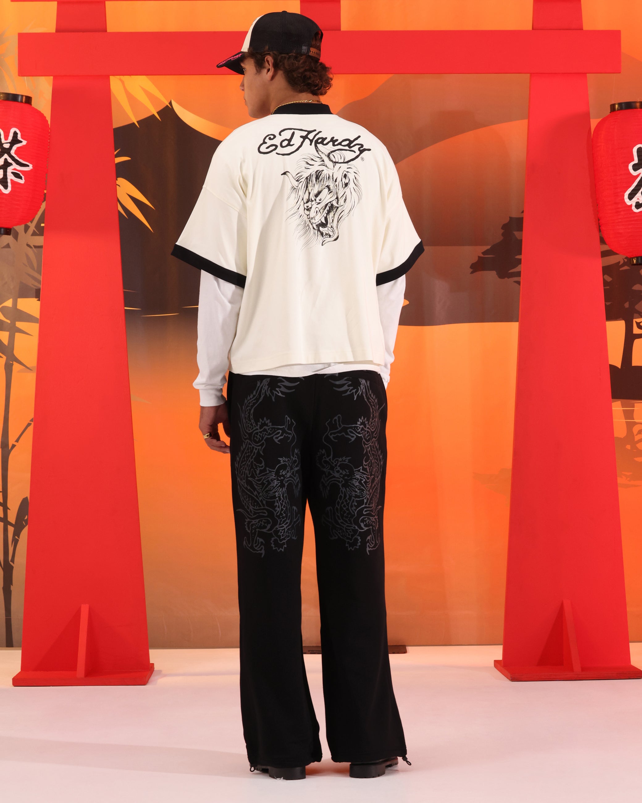 Ed Hardy Devil Ringer T-Shirt Off White、mySite、zt4zffjzw