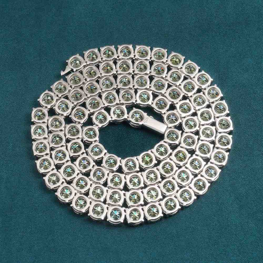 6MM Blue Moissanite Tennis Chain 14K Gold、mySite、hinf8tx79