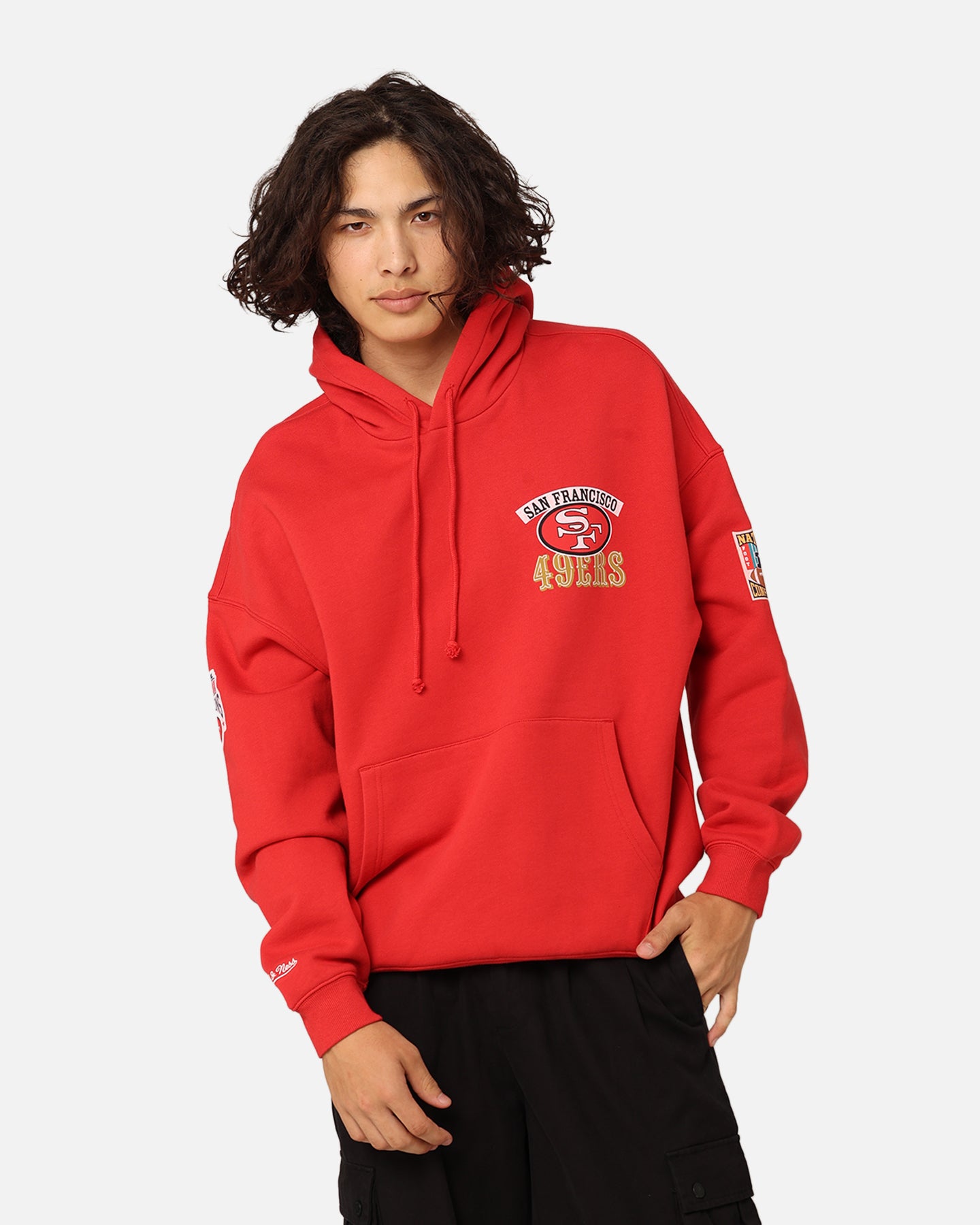 Mitchell & Ness San Francisco 49ers Super Bowl World Hoodie Faded Red、mySite、zt4zffjzw