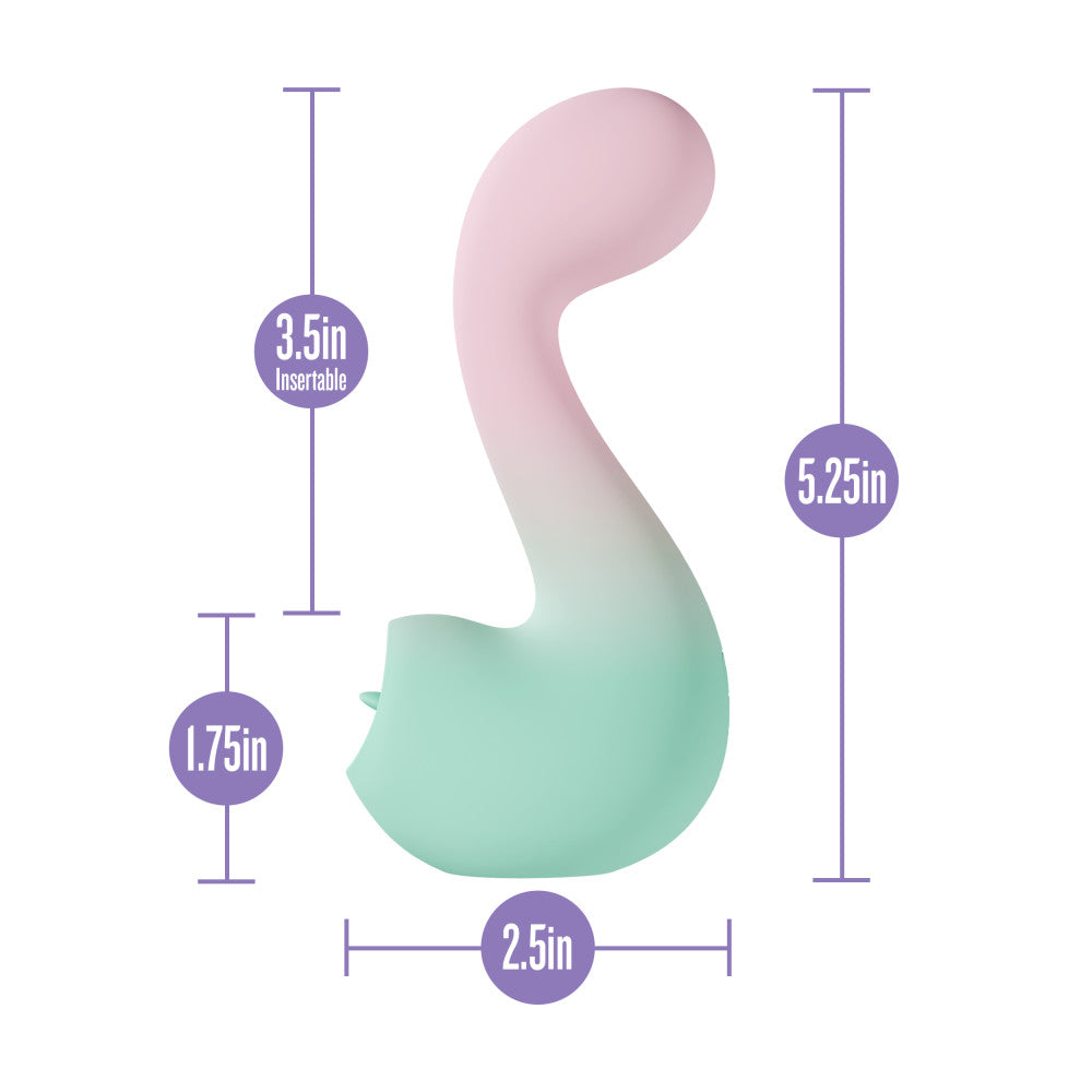 Play With Me | Melody Silicone Dual Vibrator With G-Spot Precision & Tongue-Fluttering Clitoral Stimulation - Pink、mySite、bottomscart