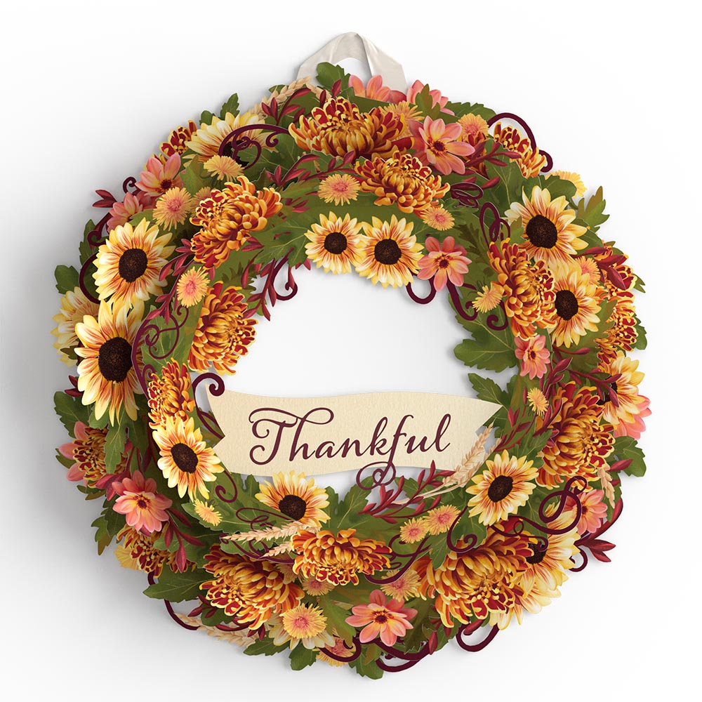 Thankful Wreath、mySite、solidvoid