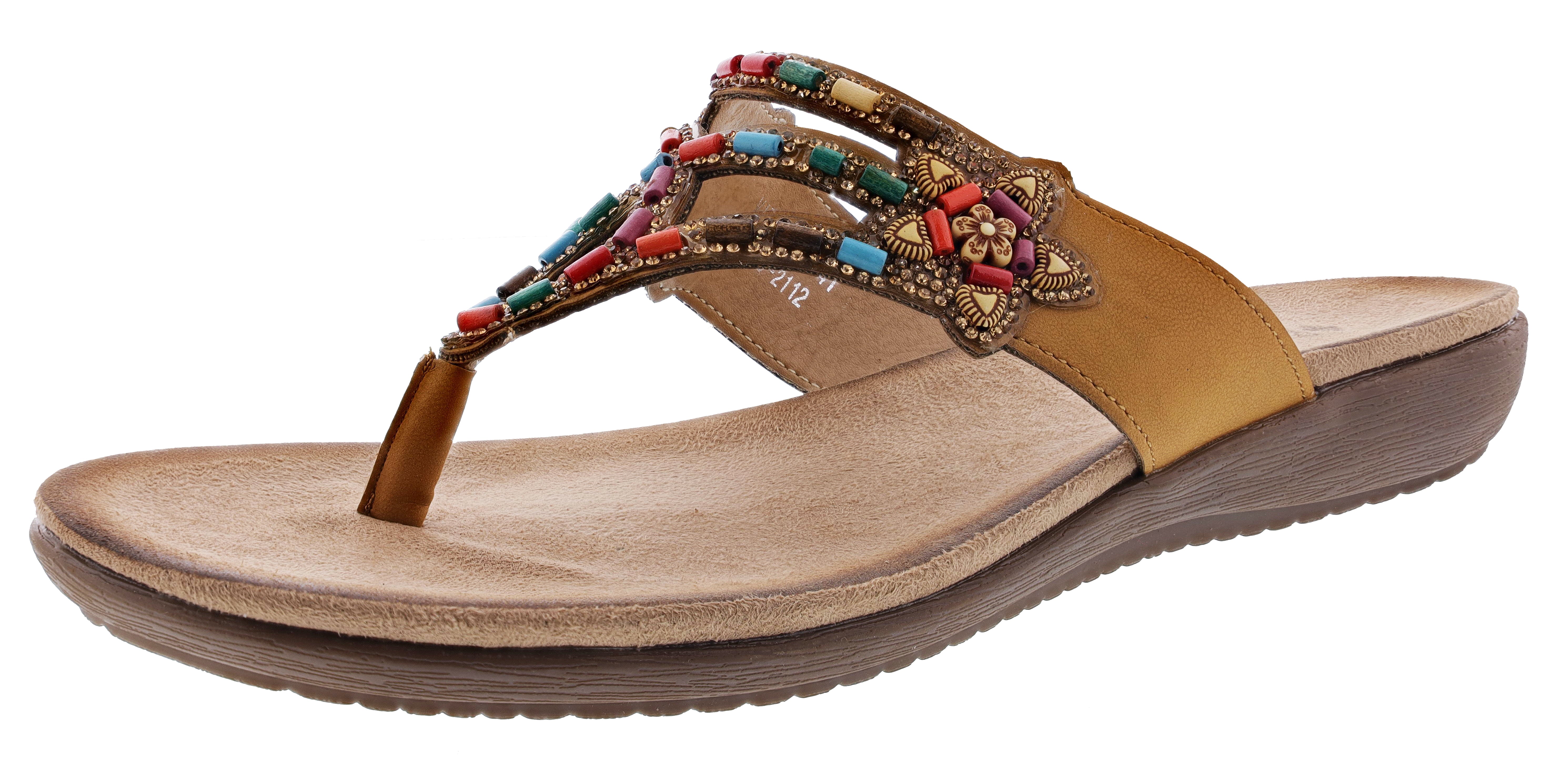 Patrizia Women's Vizzan Embroidered Thong sandals、mySite、dreamappss