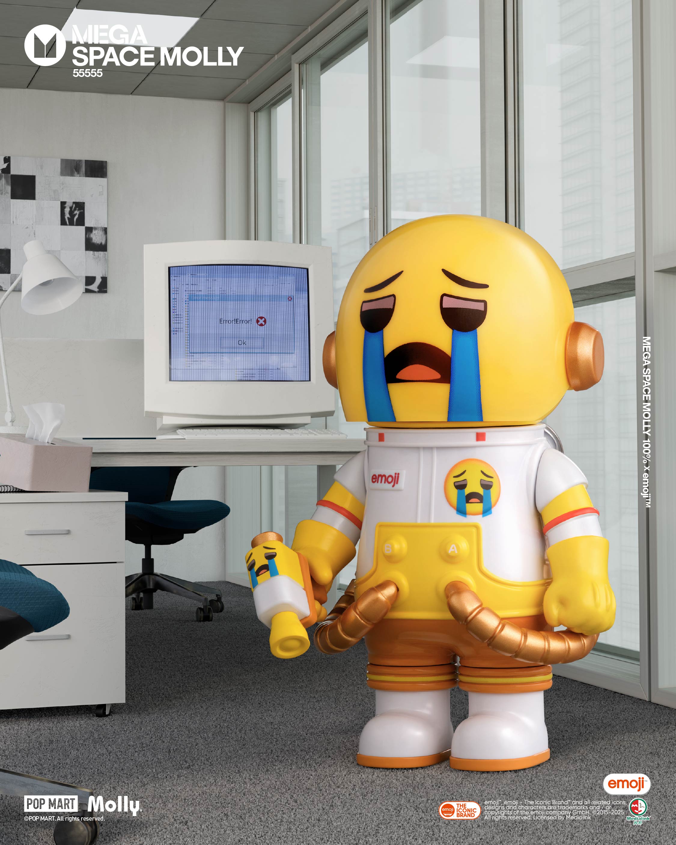  POP MART MEGA SPACE MOLLY 100% × emoji™ Series、mySite、greenlandpopulation