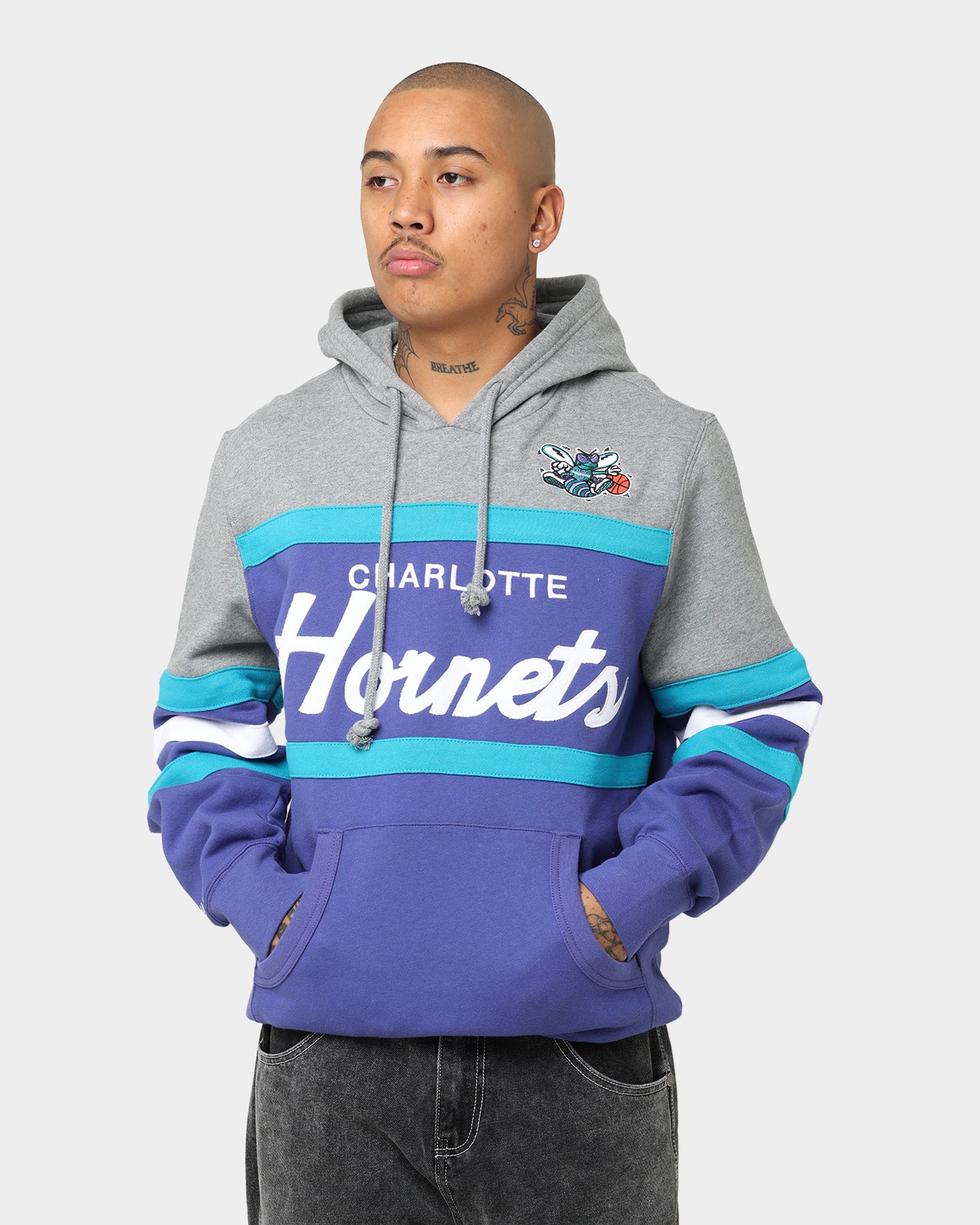 Mitchell & Ness Charlotte Hornets Head Coach Hoodie Royal、mySite、zt4zffjzw