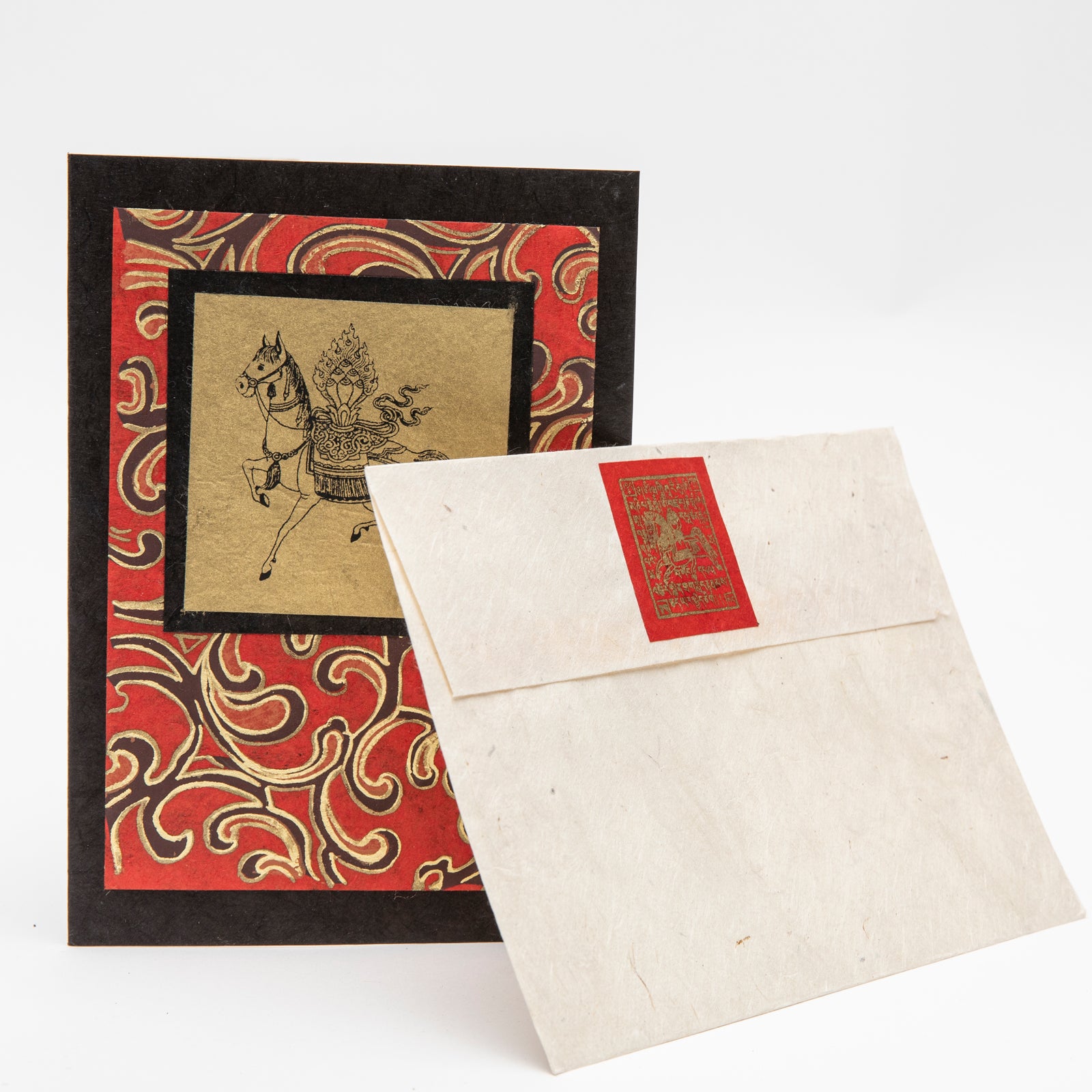 Set of 6 Windhorse Prayer Flag Cards、mySite、topwebapps