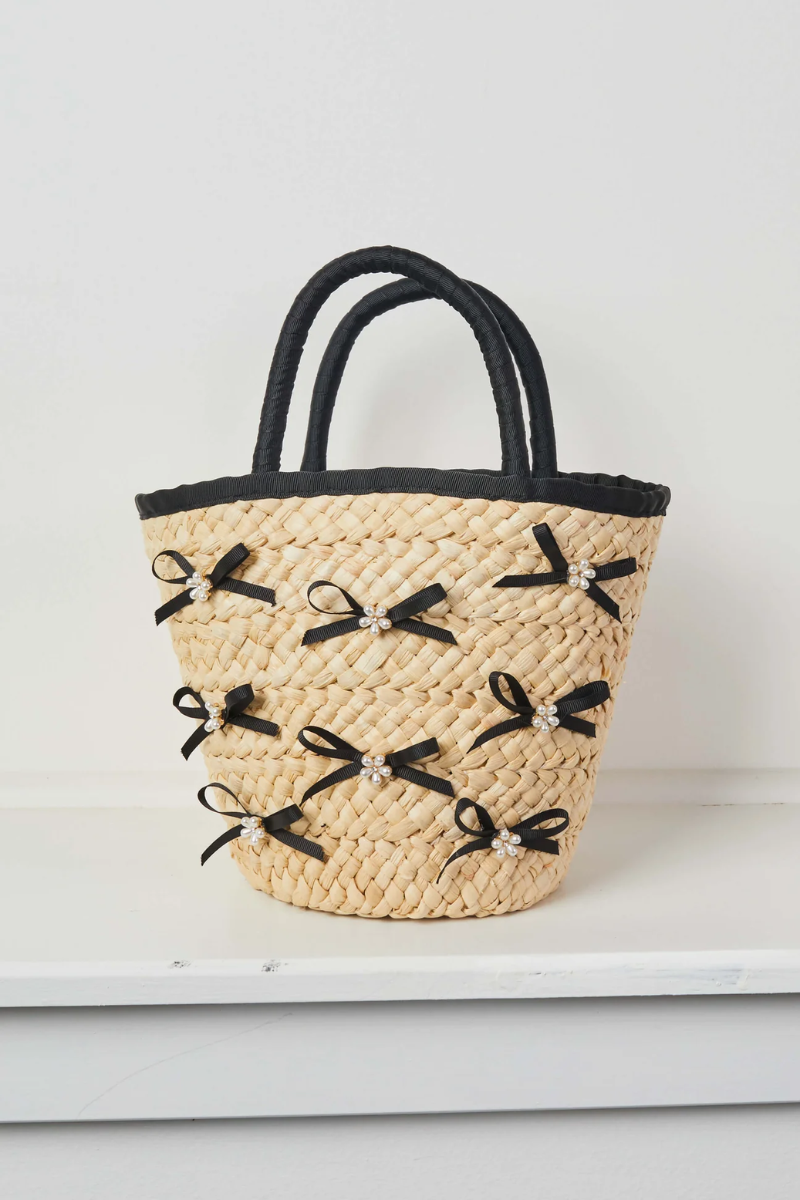 Bow Tote Bag - Black、mySite、hinf8tx79