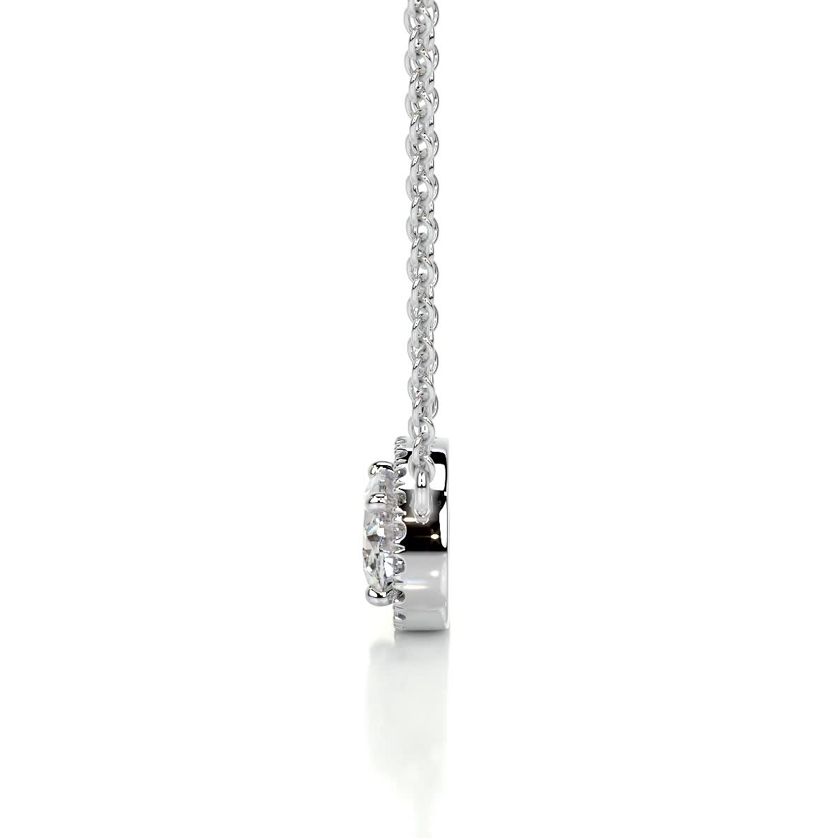 Louise Lab Grown Diamond Pendant -18K White Gold、mySite、hinf8tx79