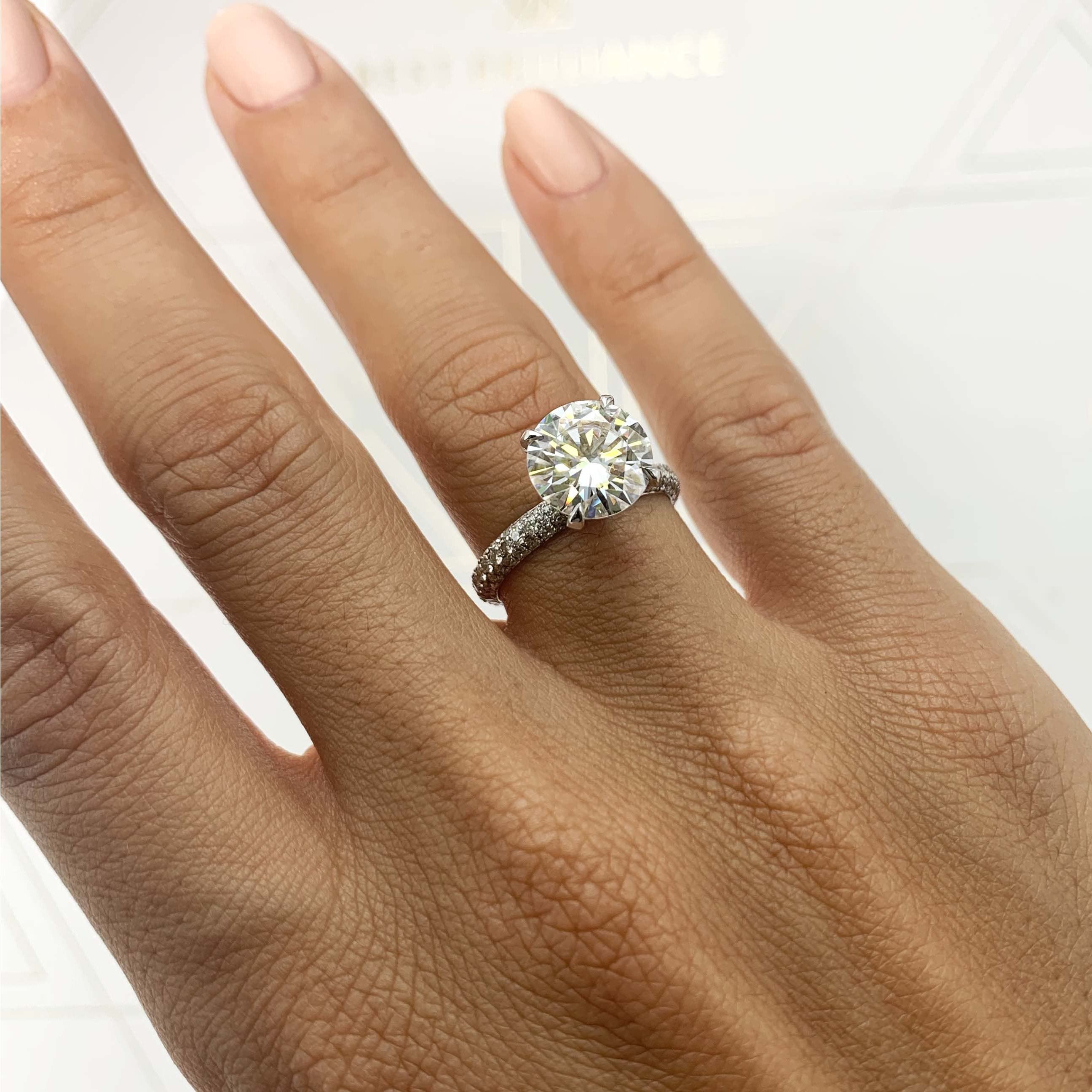 Milly Moissanite & Diamond Ring -Platinum、mySite、hinf8tx79