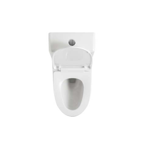 1.1/1.6 GPF Elongated Comfort Height Floor Mounted One-Piece Toilet, CUPC Certified, WaterSense Cetified, Ceramic, White Color, Soft Close Seat、、xpatfood