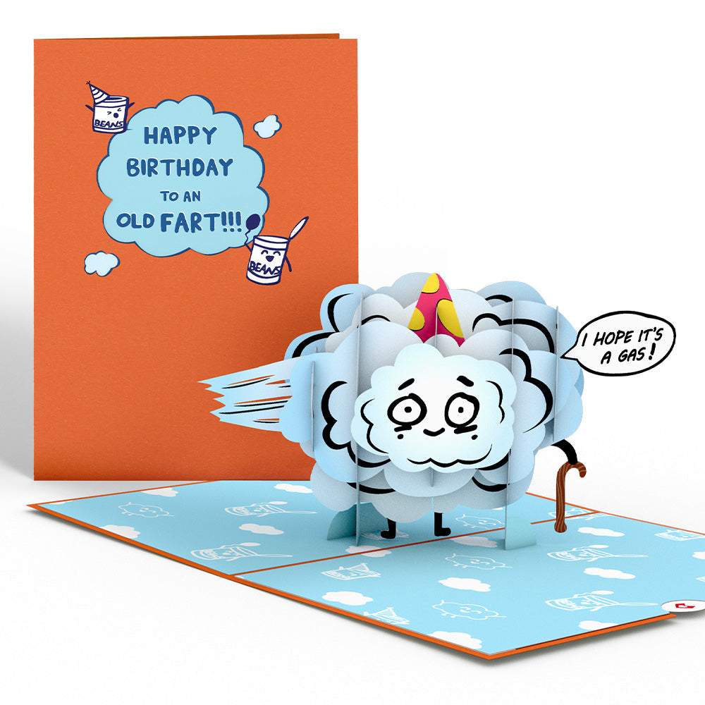 Happy Birthday to an Old Fart Pop-Up Card、mySite、solidvoid