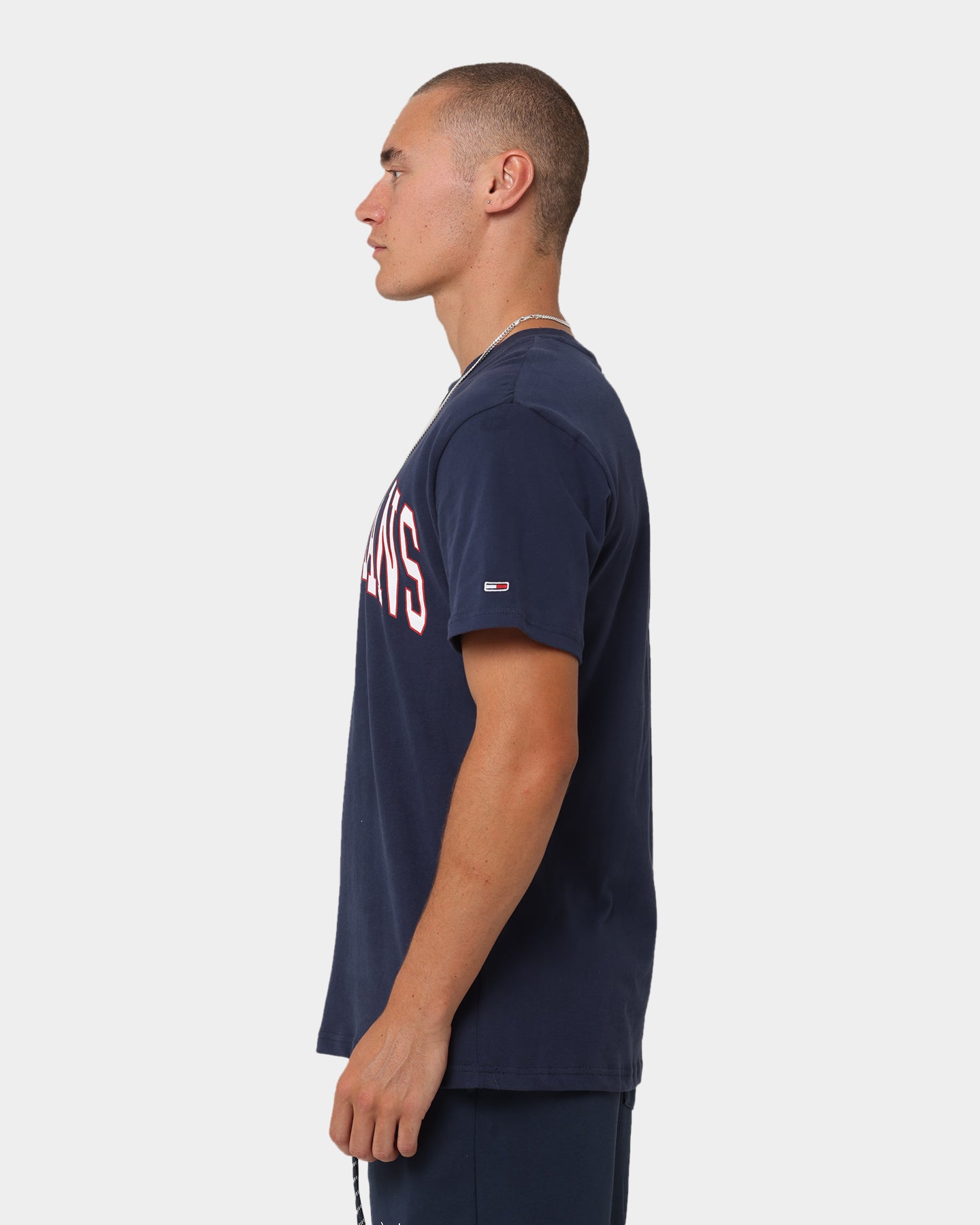 Tommy Jeans TJM Classic Collegiate T-Shirt Twilight Navy、mySite、zt4zffjzw