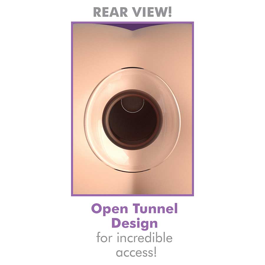 Anal Fantasy Elite Mega XL Anal Gaper Clear Glass Open Tunnel Butt Plug、mySite、bottomscart