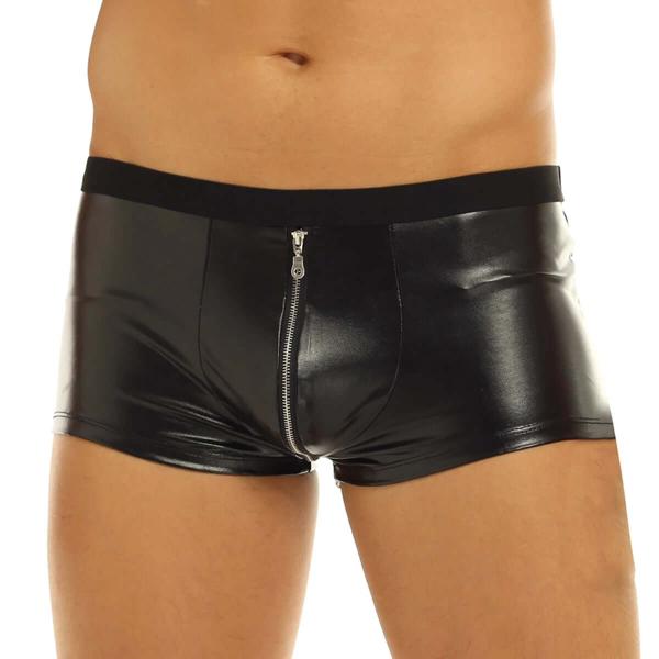 Come Closer Briefs | Faux Leather | Wet Look | Open Butt | Stretch、mySite、bottomscart