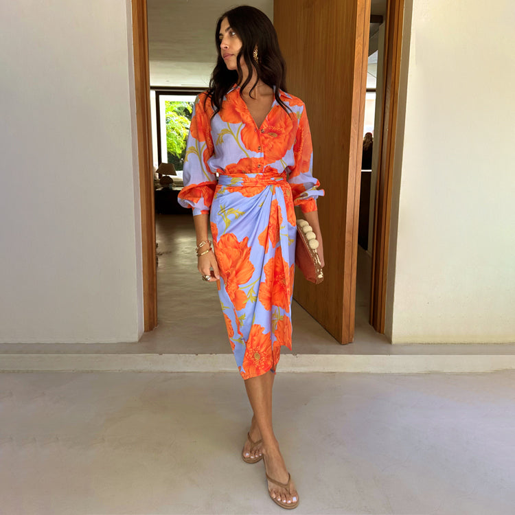 Blue Poppy Jaspre Skirt、mySite、solidvoid