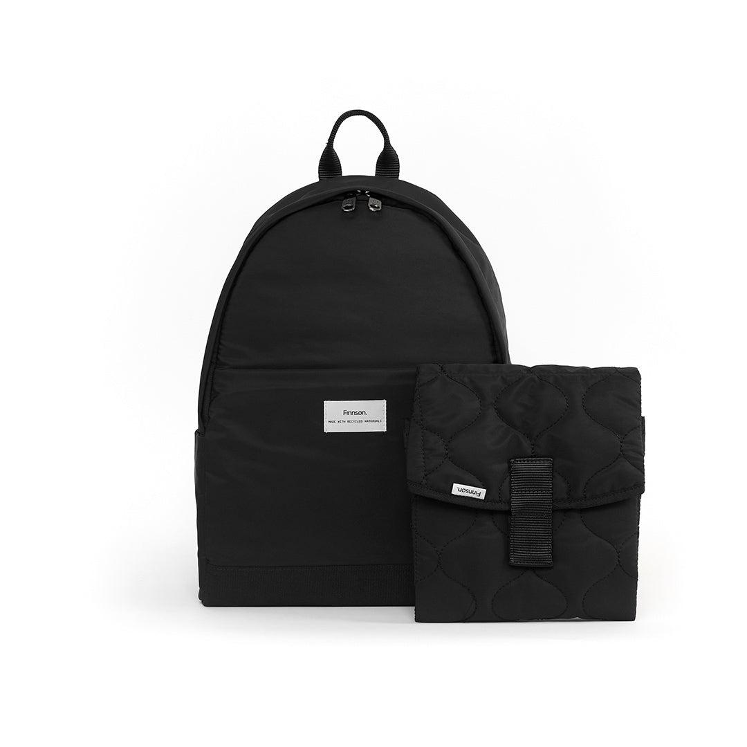  Finnson Inge Eco Changing Backpack With Changing Mat - Black、mySite、merchandisen
