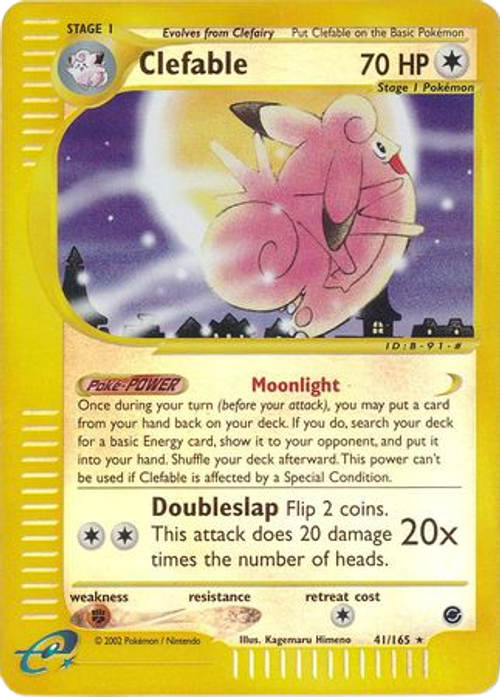 Clefable - 41/165 - Rare Reverse Holo、mySite、waistdrama