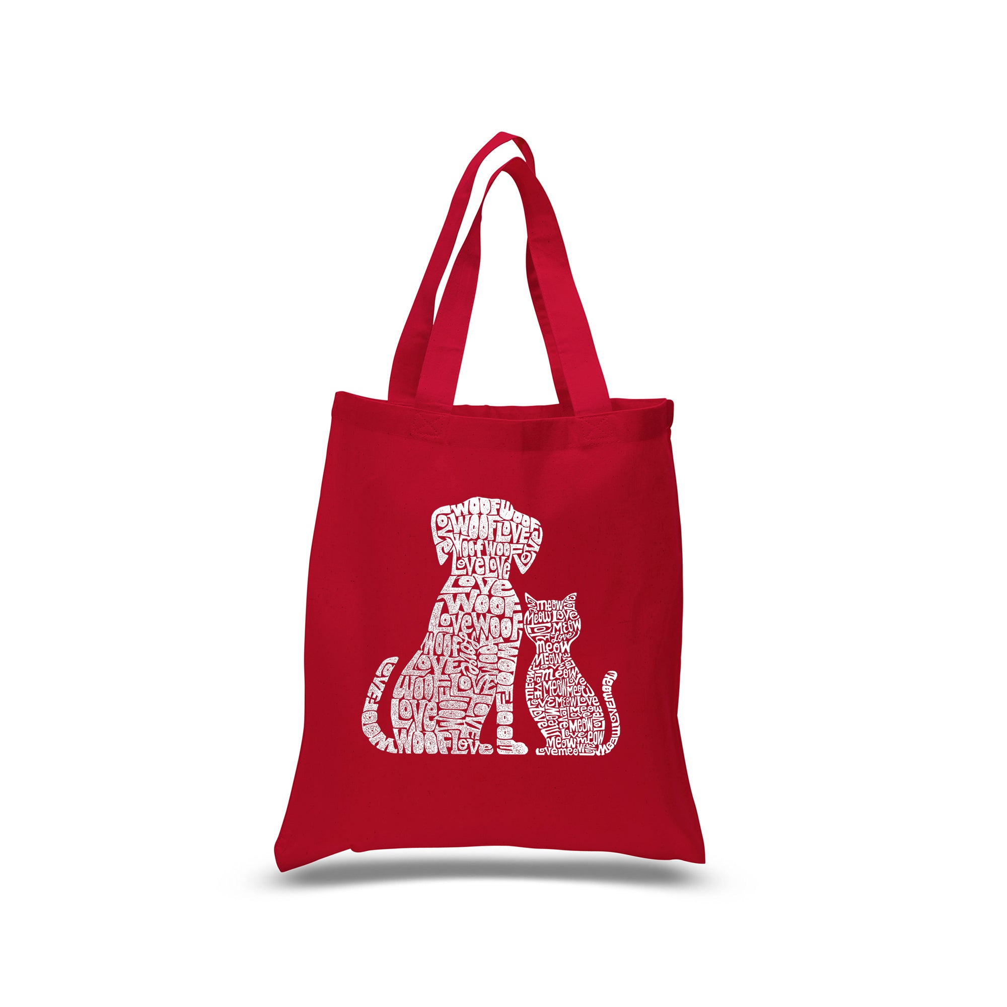Small Word Art Tote Bag - Dogs and Cats、mySite、camillekostekn