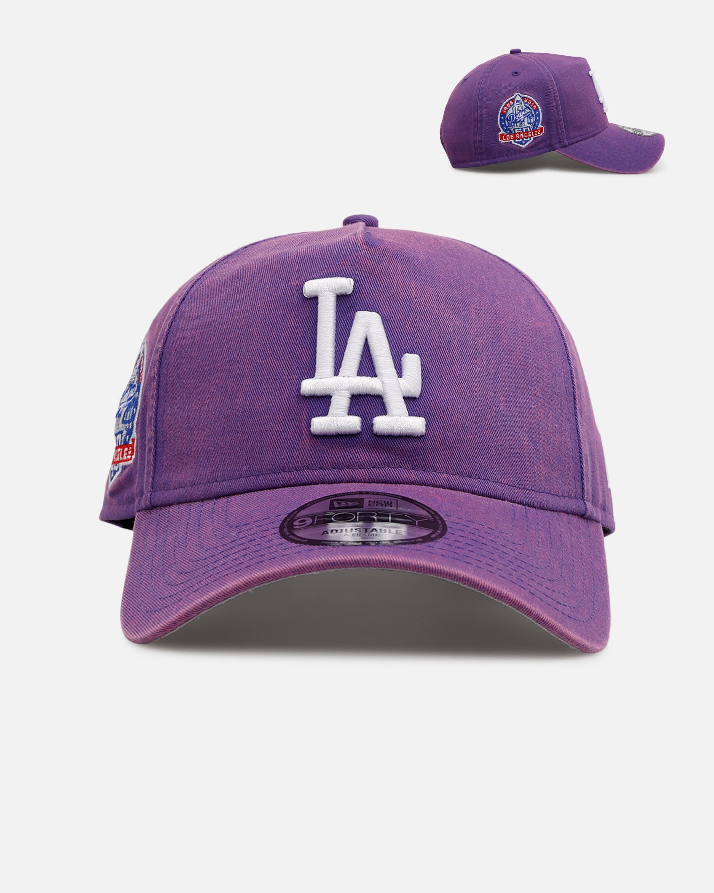 New Era Los Angeles Dodgers 'Washed Purple' 9FORTY A-Frame Snapback Washed Purple、mySite、zt4zffjzw