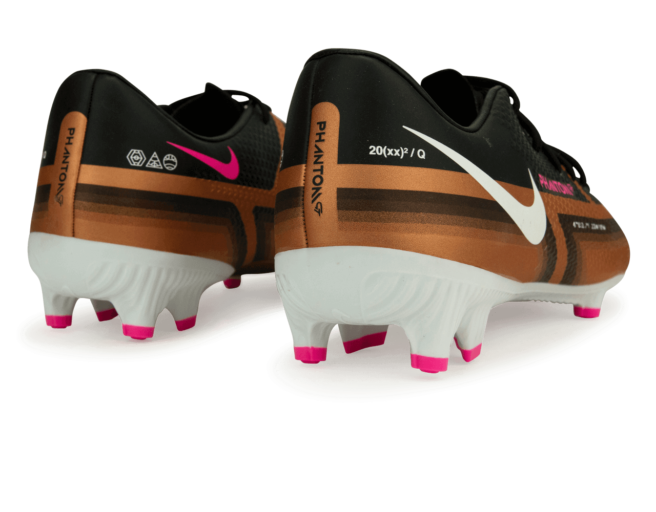 Nike Men's Phantom GT2 Academy FG/MG Metallic Copper、mySite、noshort