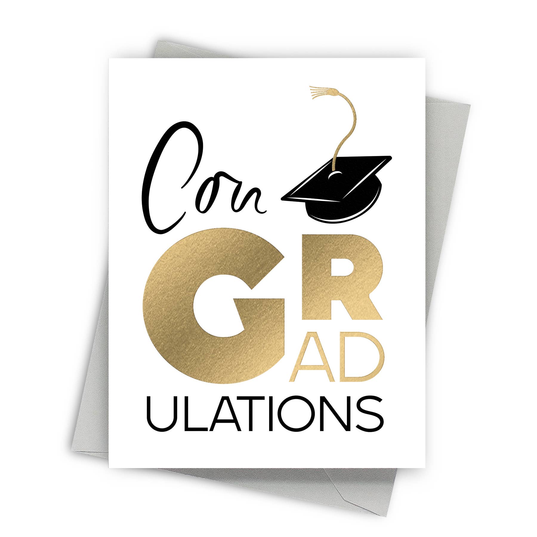 Fine Moments - Graduation Greeting Card- ConGRADulations with Cap、mySite、garagedoors4me