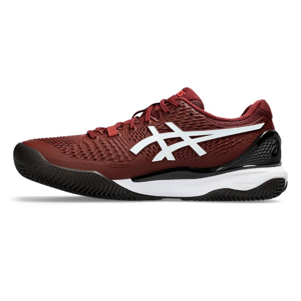 Asics Gel Resolution 9 Clay Men's Tennis Shoe (Red/White)