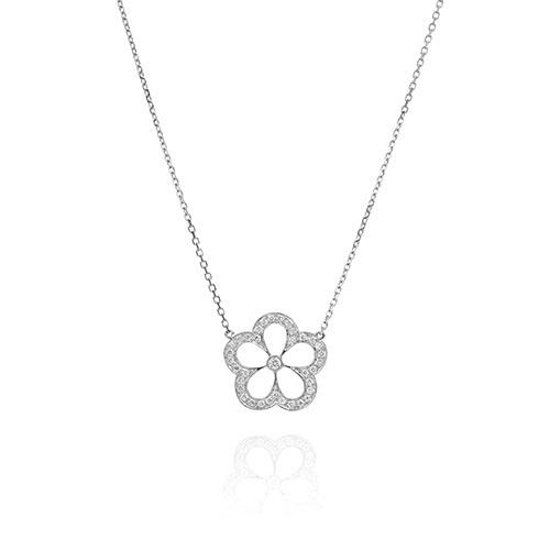 Gumuchian G. Boutique 18k White Gold Diamond Daisy Necklace、mySite、hinf8tx79