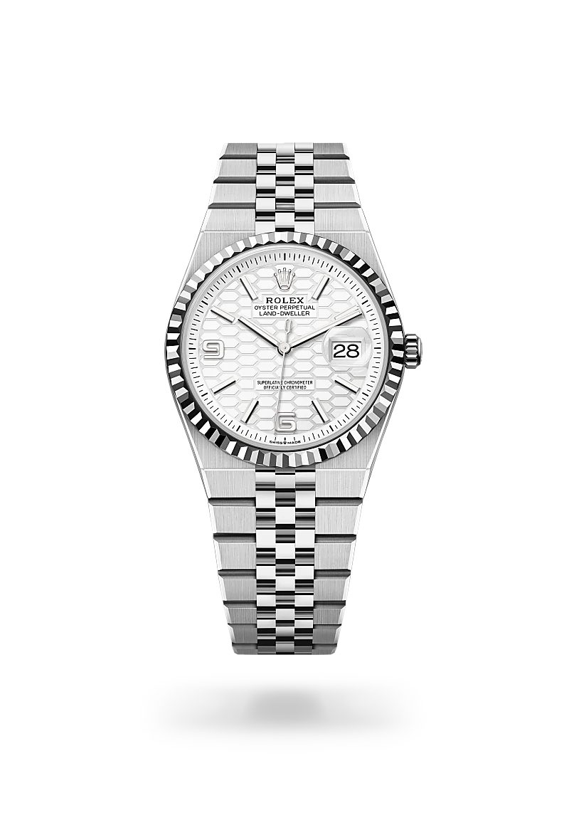 Rolex Land-Dweller 36 in White Rolesor - combination of Oystersteel and white gold, M127234-0001 | Blakemans Jewelry、mySite、hinf8tx79