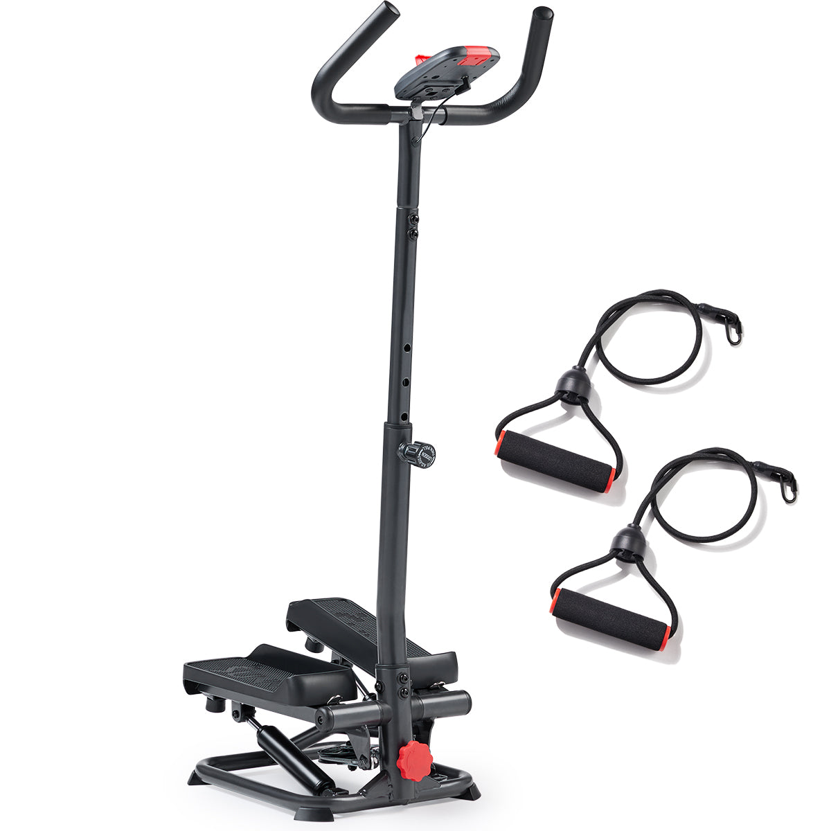  Smart Advanced Stair Exercise Stepper with Handlebar and Resistance Bands、mySite、ghnorth