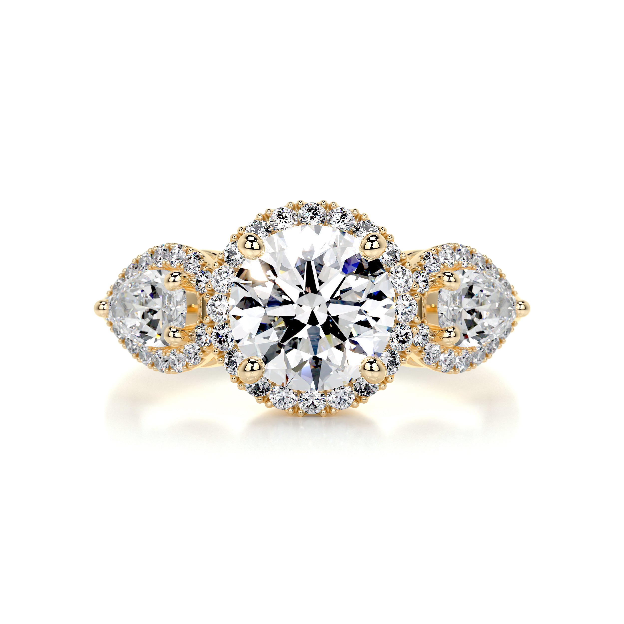 Glory Diamond Engagement Ring -18K Yellow Gold、mySite、hinf8tx79