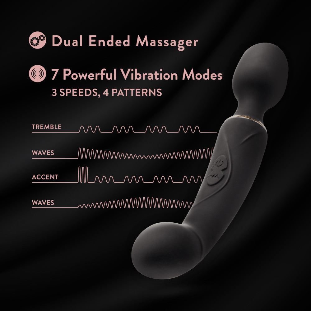 Blush Gia 7 Function 2-In-1 Dual Motor Vibrating Massage Wand、mySite、bottomscart