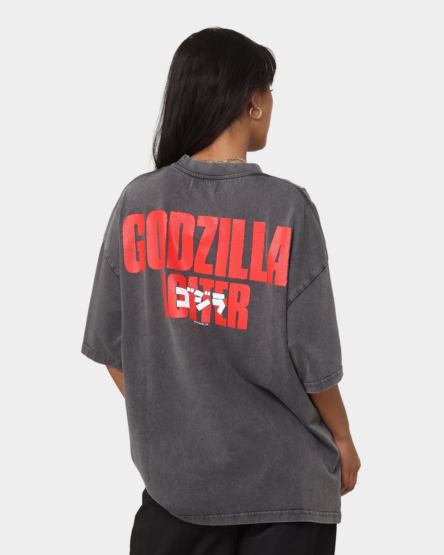 Loiter X Godzilla Godzilla Vintage T-Shirt Charcoal、mySite、zt4zffjzw