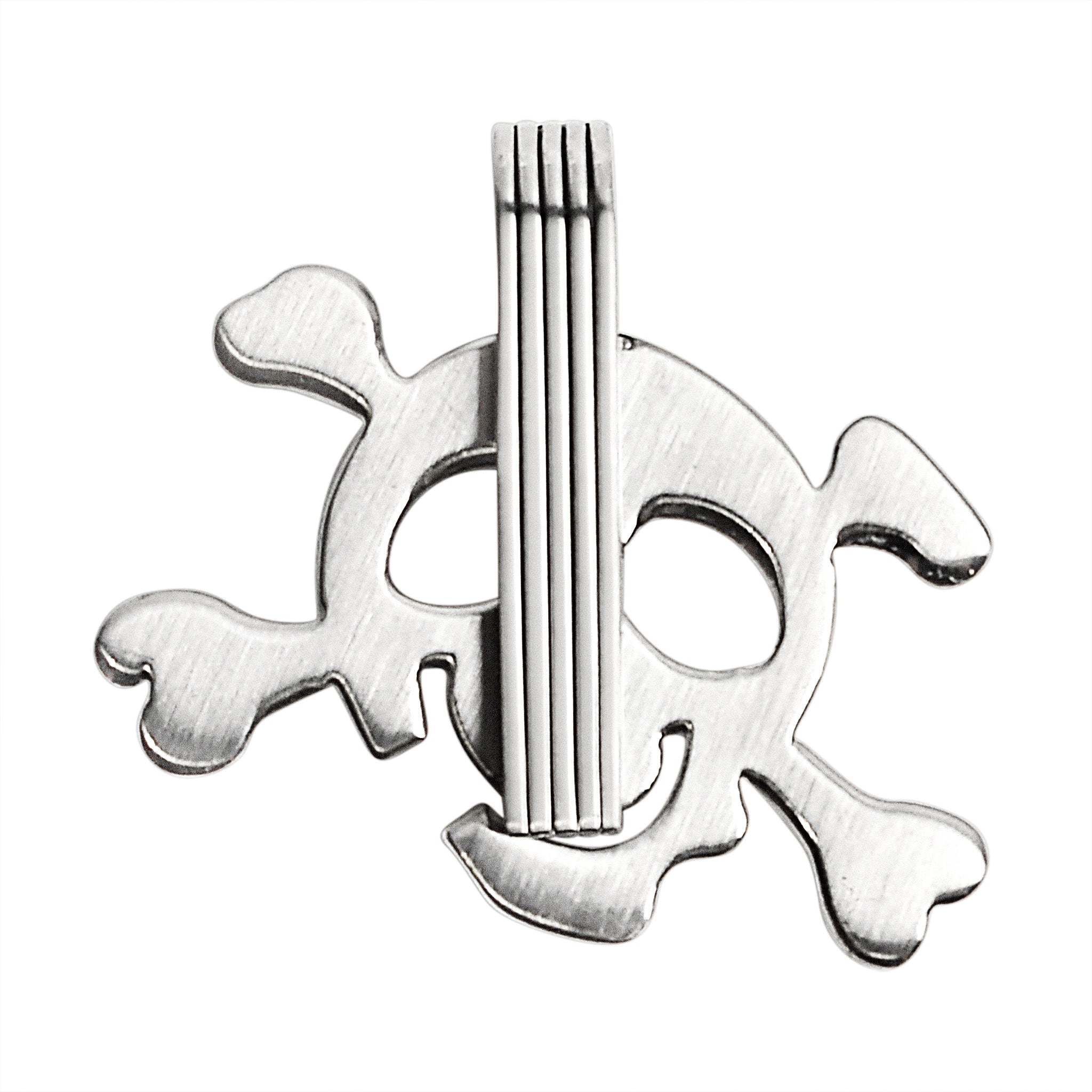 Stainless Steel Cubic Zirconia Skull and Crossbones Rainbow Pendant / GPP0057、mySite、dreamappss