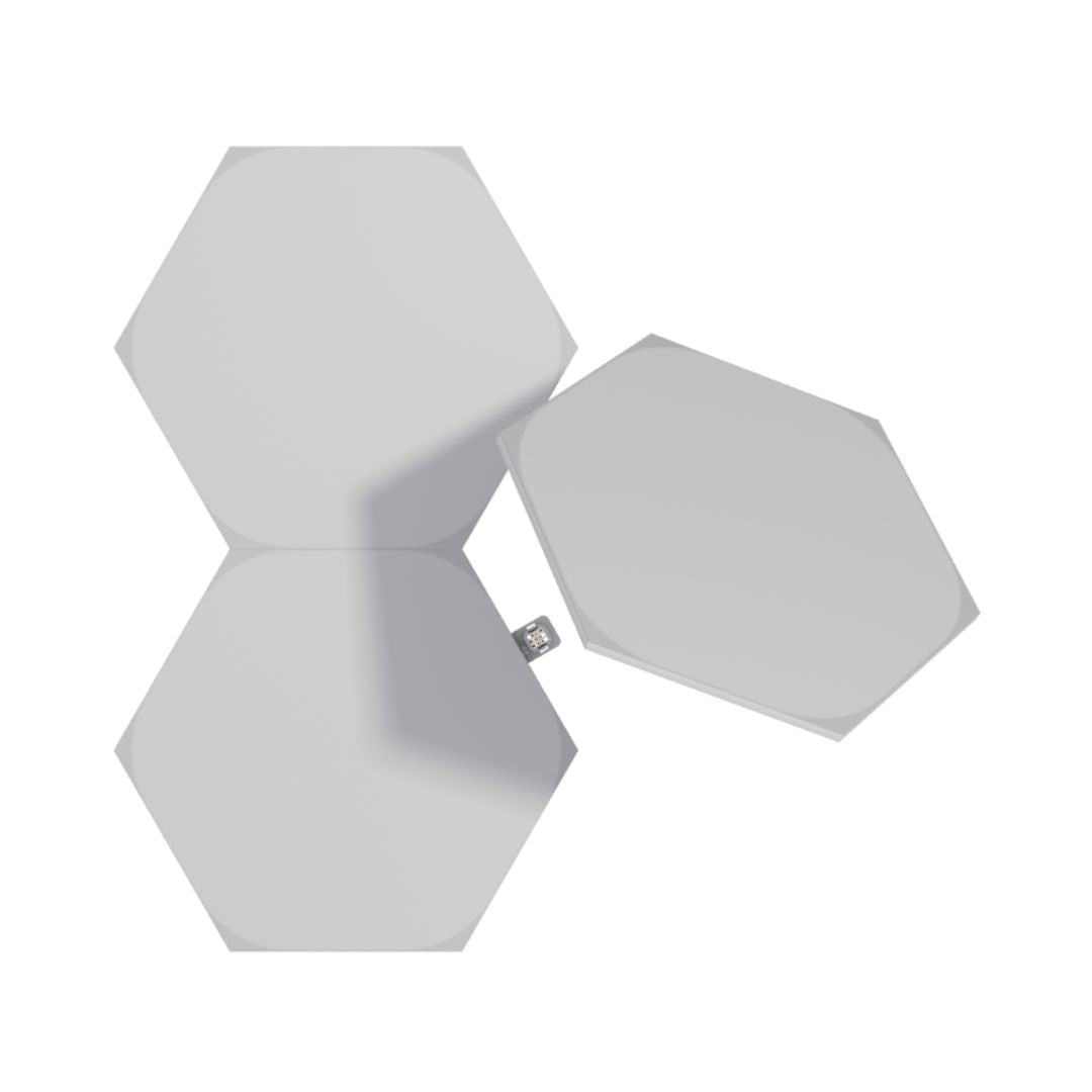 Nanoleaf Hexágonos Pack extensão com 3 painéis em Branco、mySite、fannypackpong