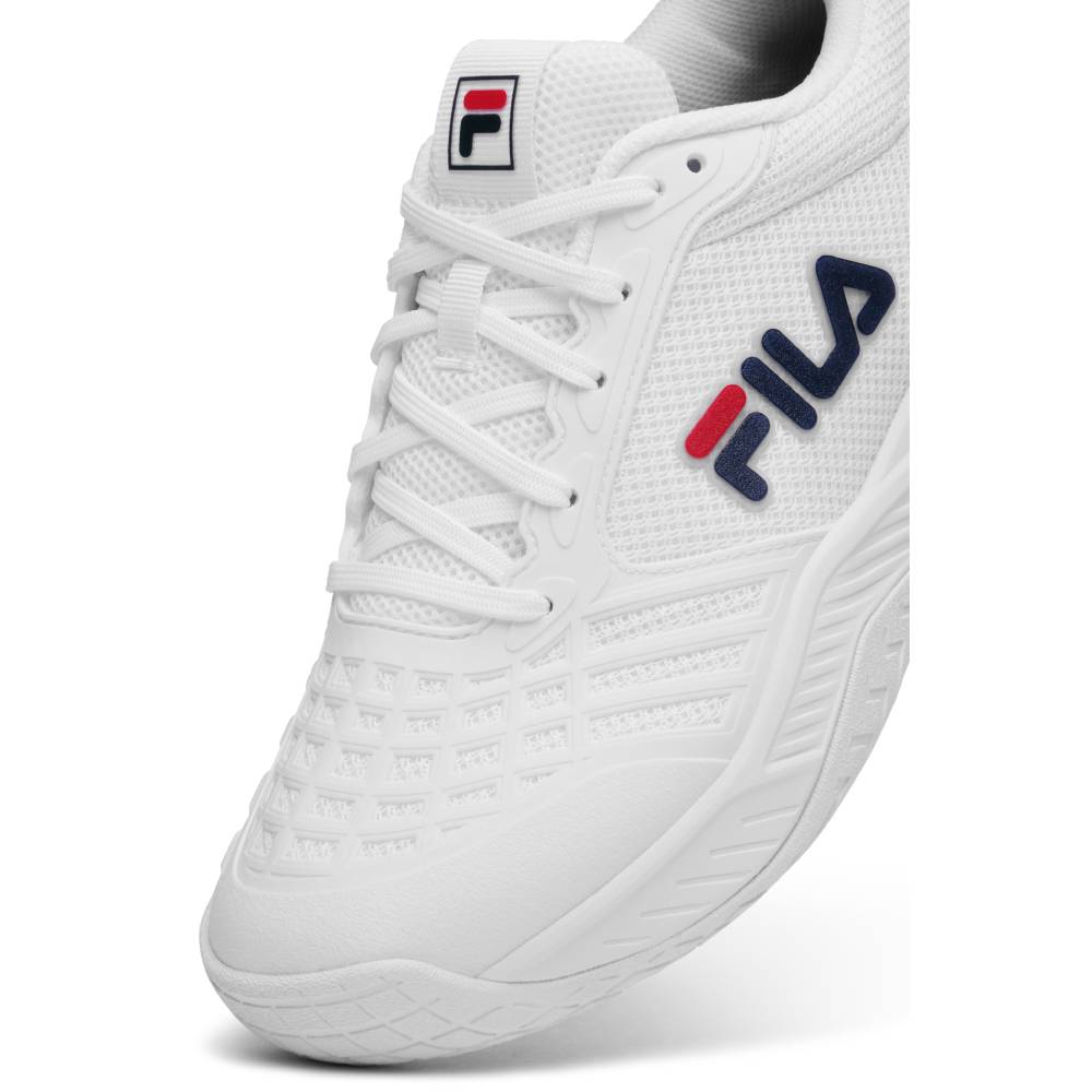 Fila Axilus 3 Men's Tennis Shoe (White/Navy)