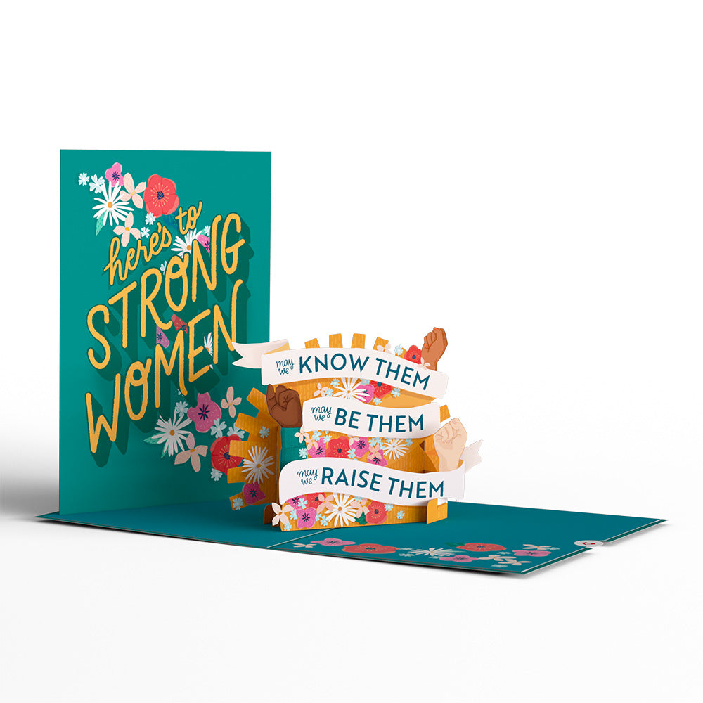 Here's to Strong Women Pop-Up Card、mySite、solidvoid