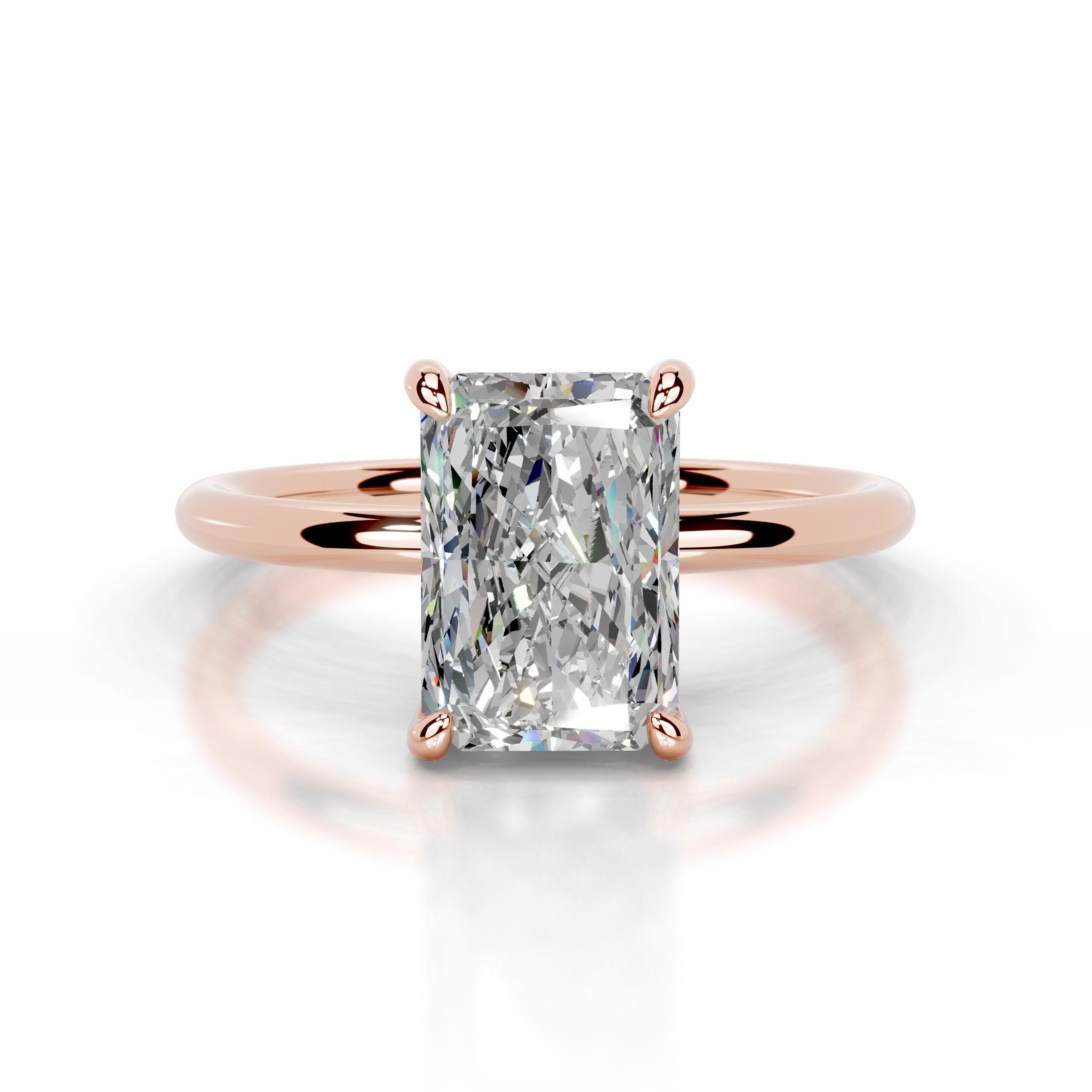 Willow Moissanite & Diamond Ring - 14K Rose Gold、mySite、hinf8tx79