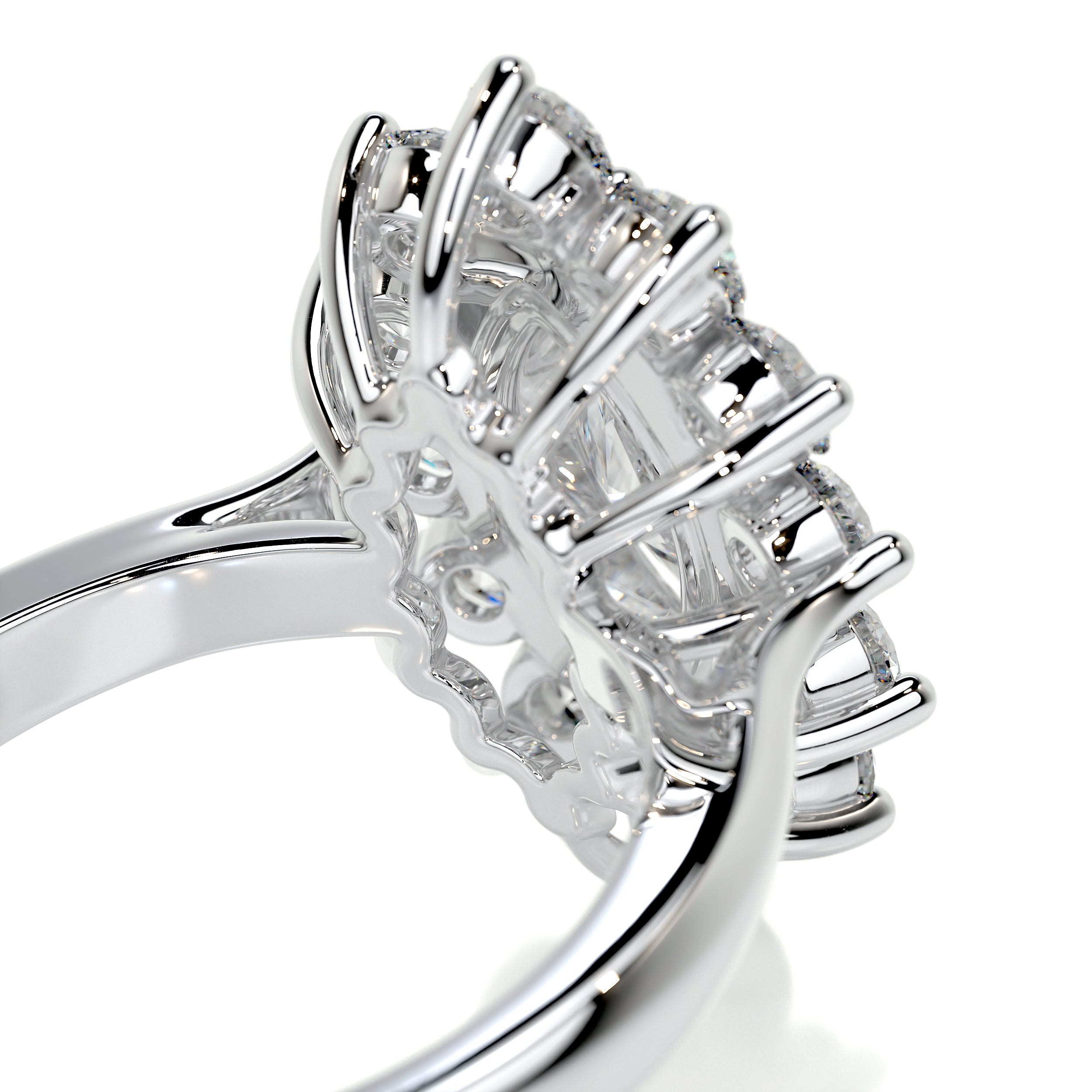 Yali Diamond Engagement Ring -14K White Gold、mySite、hinf8tx79