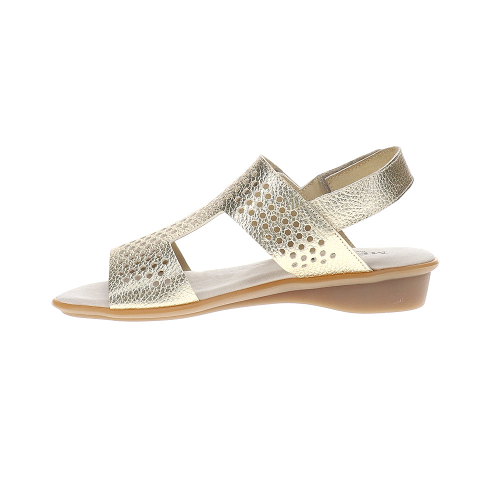 Elicia Comfort Cut-Outs Metallic T-Strap Sandals、mySite、gtrtttuynbv