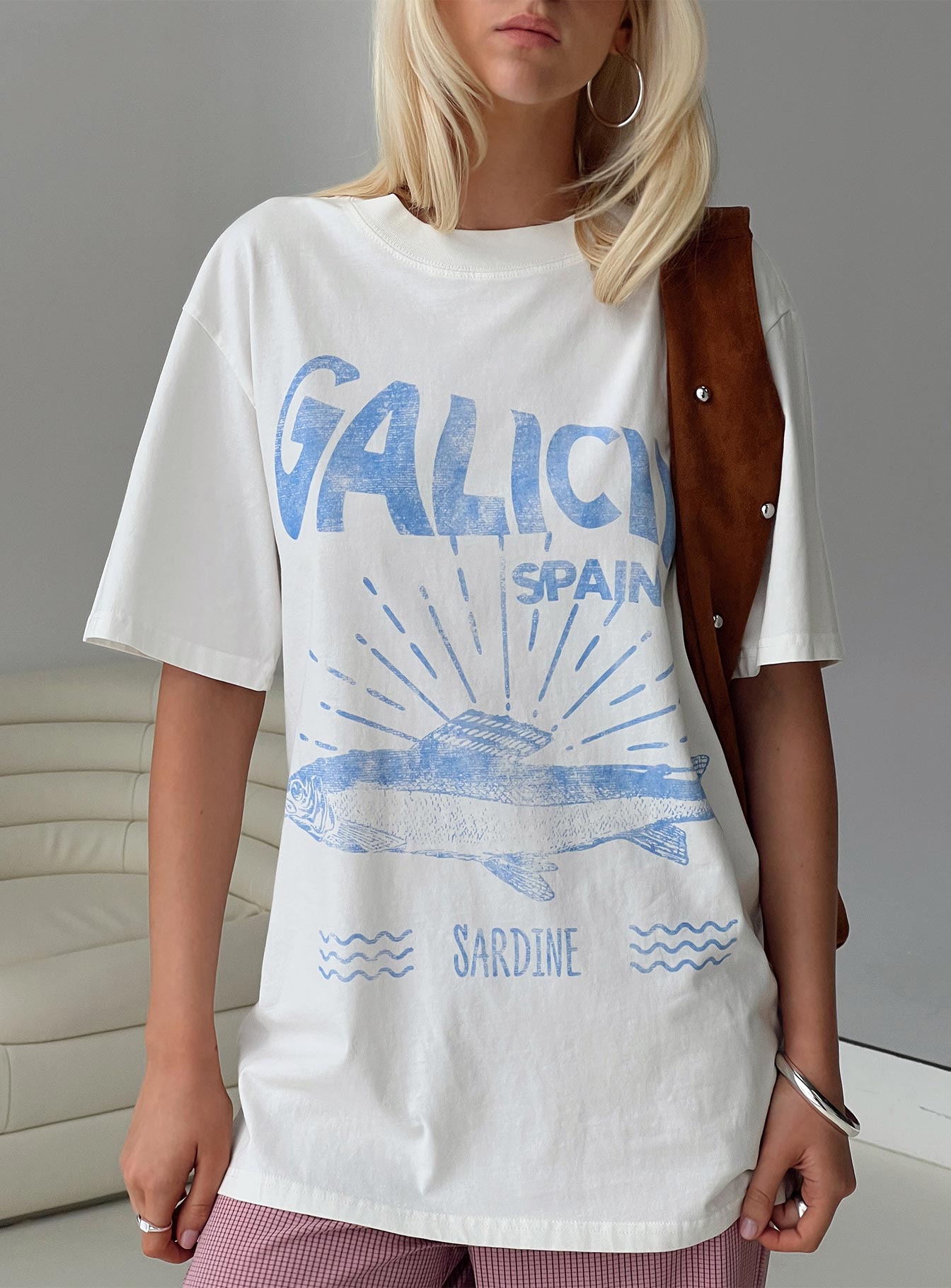 Galicia Spain Graphic Tee White / Blue、mySite、solidvoid
