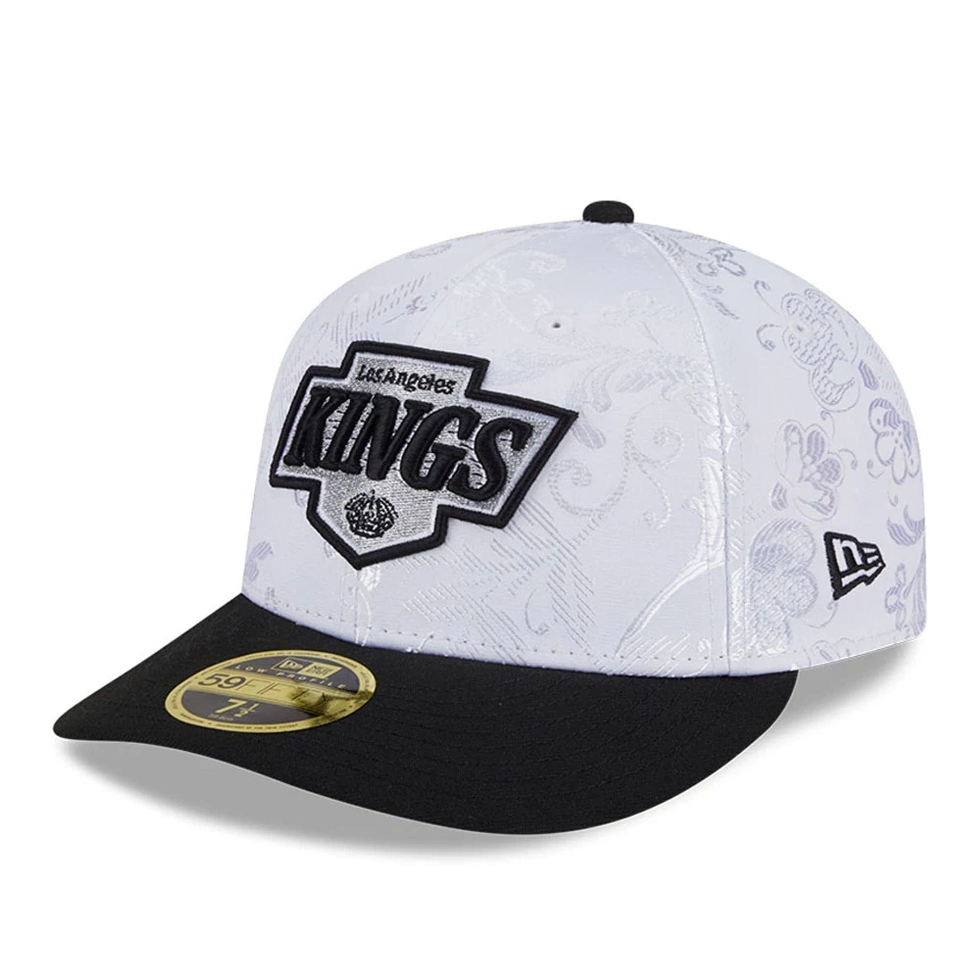 LA Kings NHL Open White Low Profile 59FIFTY Fitted Cap、mySite、vikingsvslions