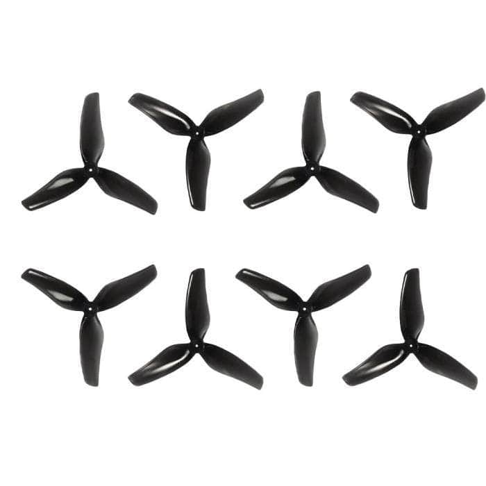  Gemfan Hurricane 2009 3-Blade Propeller (Set of 8) - 1mm Shaft - Clear Black、mySite、merchandisen
