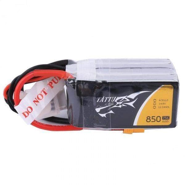  Tattu 14.8V 4S 850mAh 75C LiPo Micro Battery - XT30、mySite、merchandisen