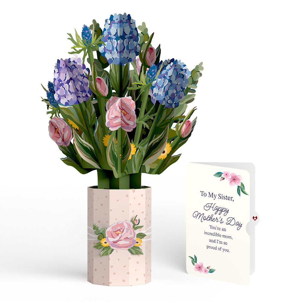 Hydrangea Mother's Day Bouquet and Sentiment Set for Sister、mySite、solidvoid