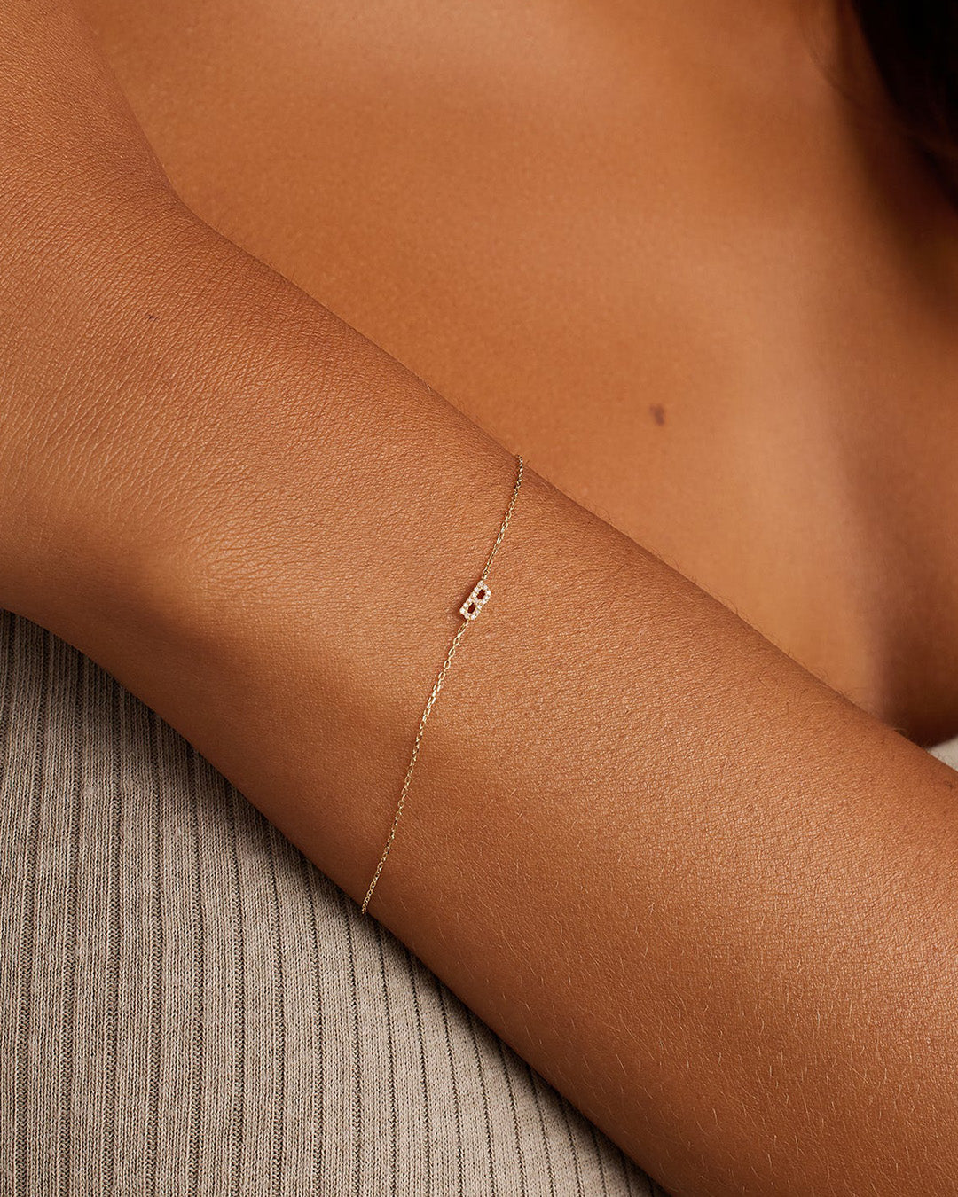 Diamond Pavé Alphabet Bracelet、mySite、hinf8tx79