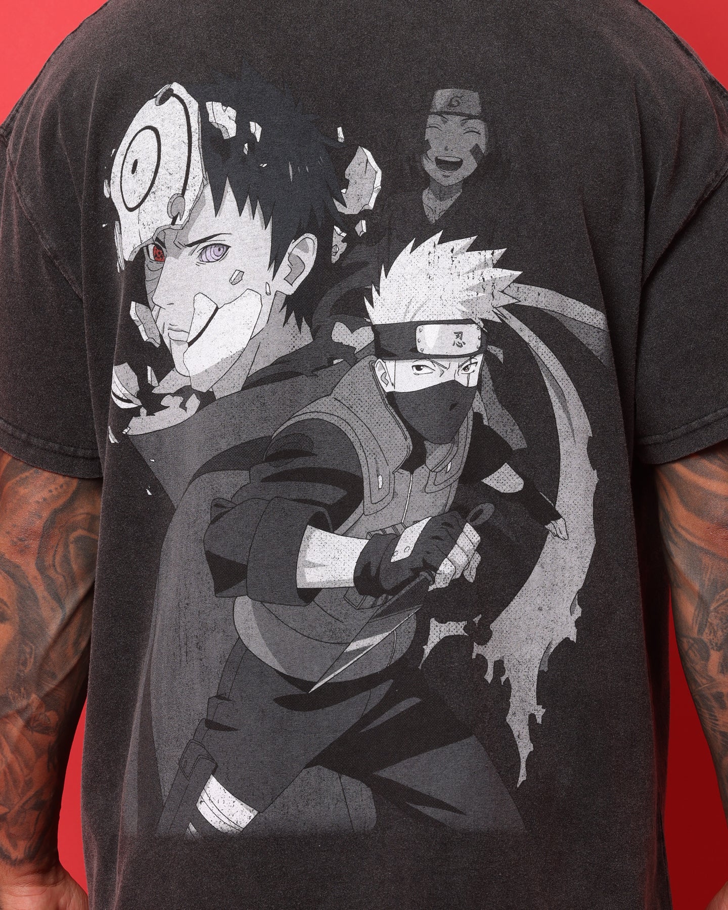 Goat Crew X Naruto Obito Heavyweight Vintage T-Shirt Vintage Black、mySite、zt4zffjzw