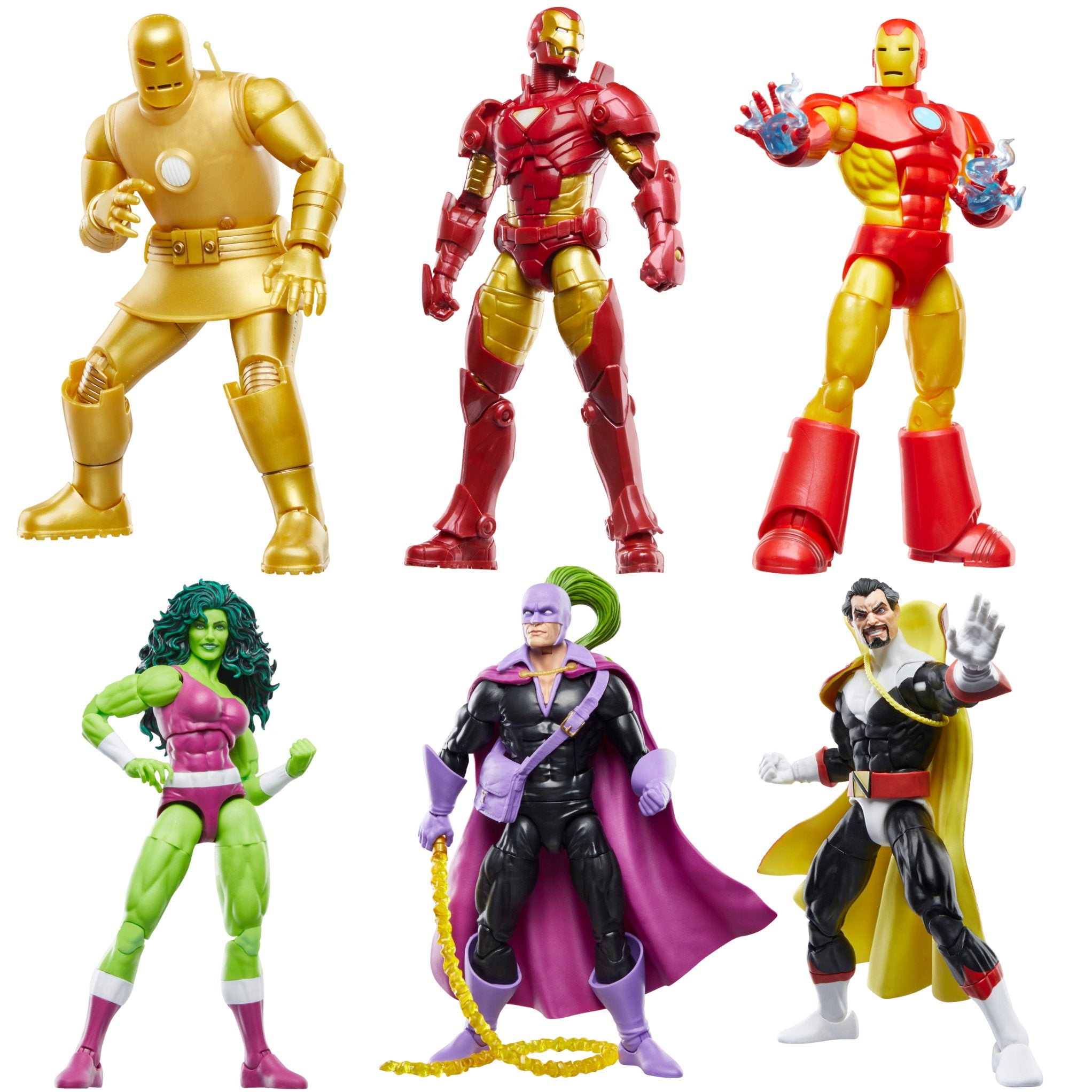 Marvel Legends Iron Man Retro Collection COMPLETE SET OF 6、mySite、hgirdovlk