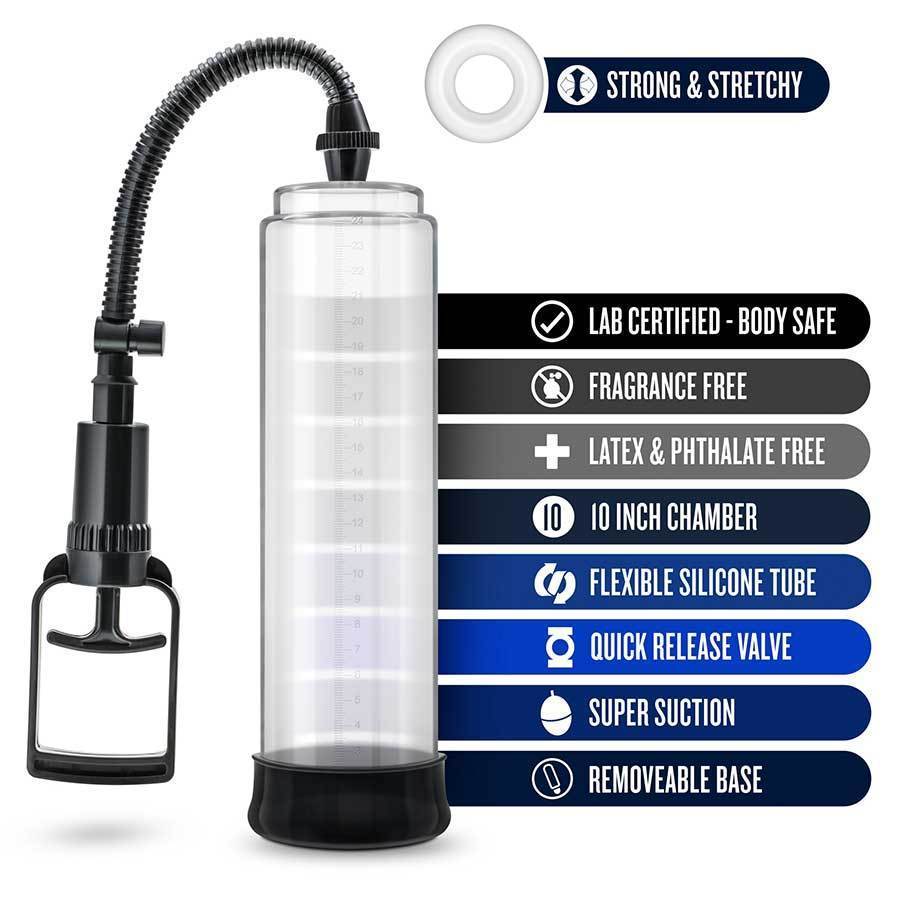 Vibrating Performance VX4 Penis Pump Erection Enhancement System by Blush Novelties、mySite、bottomscart