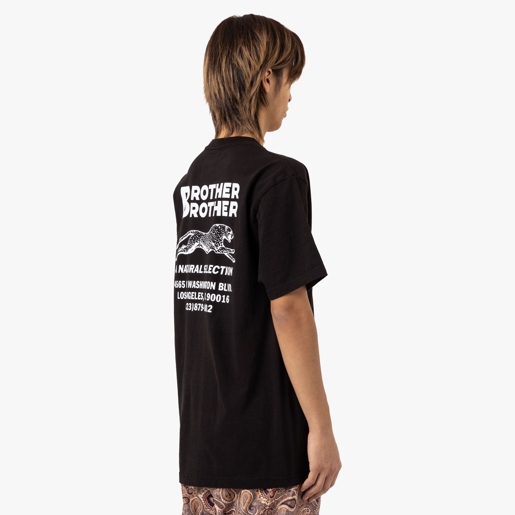  Brother Brother Shop Tee Black / White、mySite、merchandisen