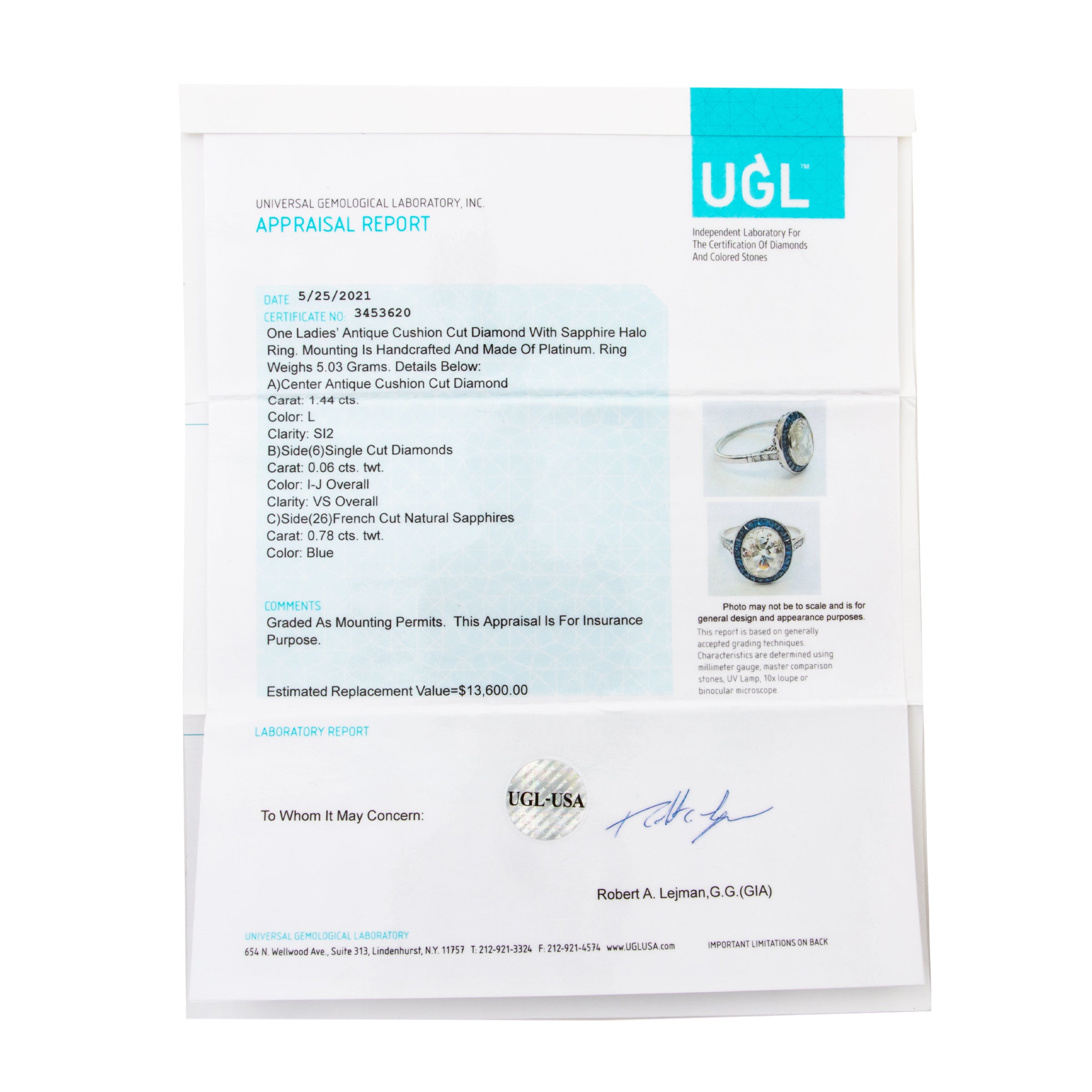 Vintage Platinum 1.488cttw Old Mine Cut Diamond Blue Sapphire Incredible Halo Ring、mySite、hinf8tx79