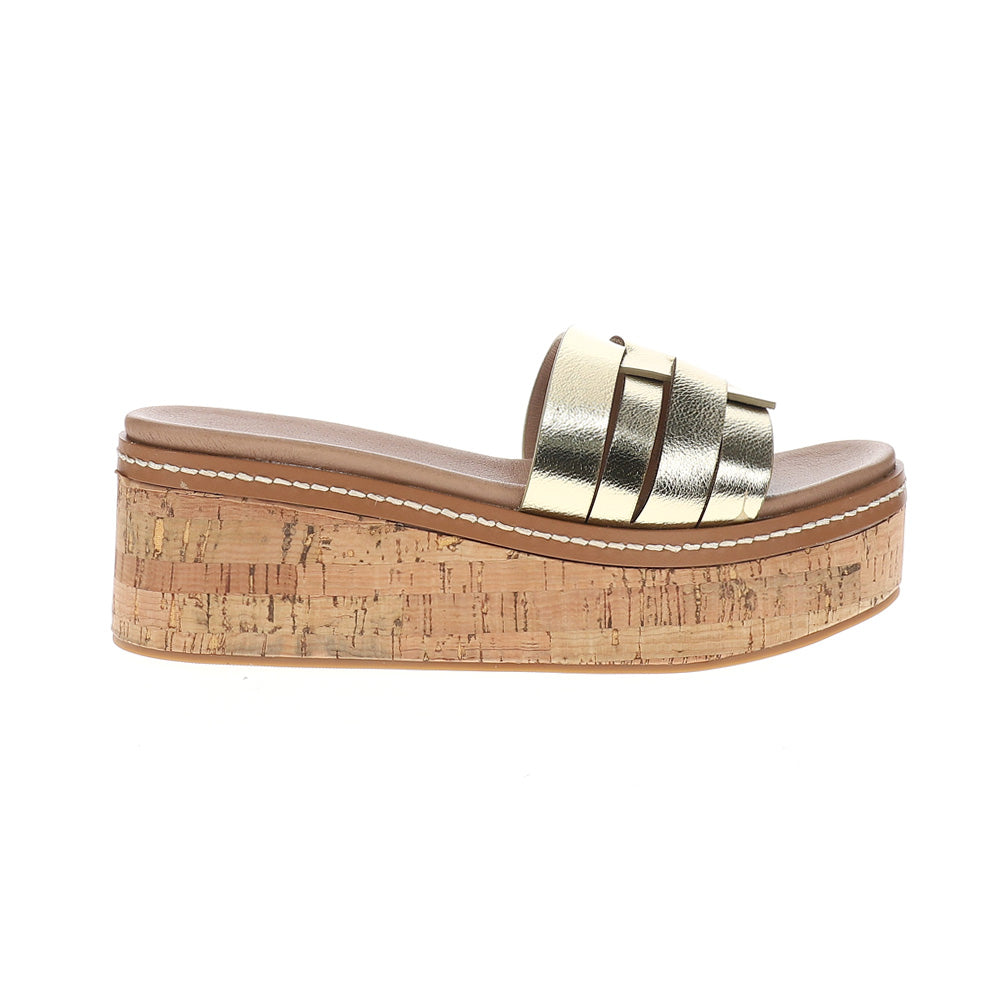 Serenna Metallic Platform Wedge Sandals、mySite、gtrtttuynbv